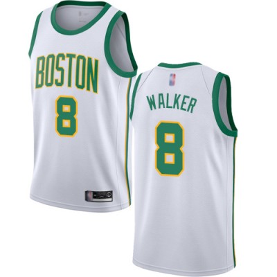 Nike Boston Celtics #8 Kemba Walker White Youth NBA Swingman City Edition 201819 Jersey